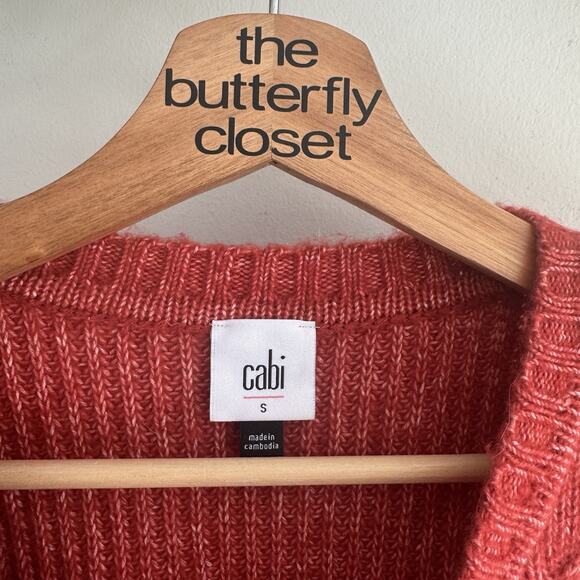 Cabi Playoff Cable Knit Pullover Sweater Small KD - Picture 3 of 4